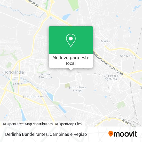 Derlinha Bandeirantes mapa