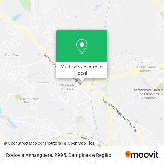 Rodovia Anhanguera, 2995 mapa