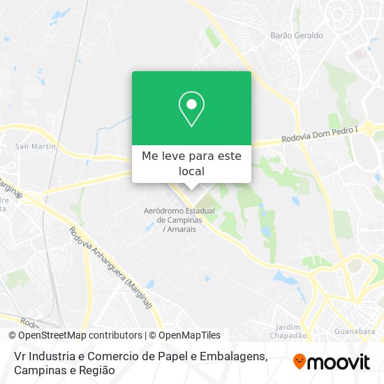 Vr Industria e Comercio de Papel e Embalagens mapa