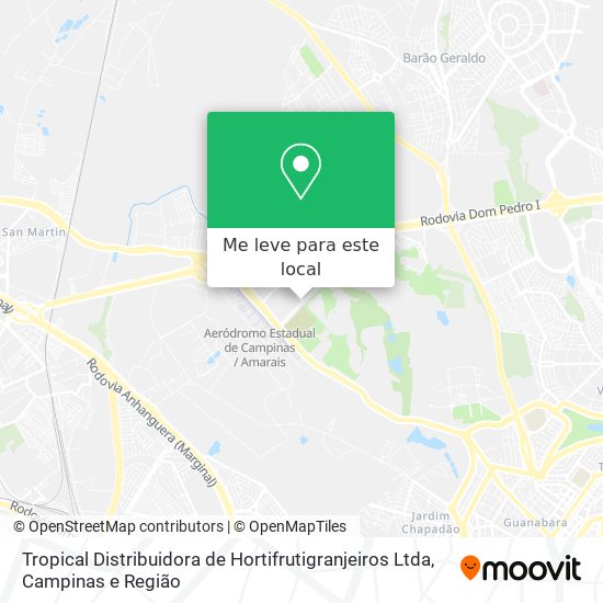 Tropical Distribuidora de Hortifrutigranjeiros Ltda mapa