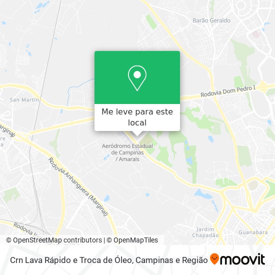 Crn Lava Rápido e Troca de Óleo mapa