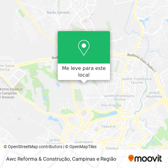 Awc Reforma & Construção mapa