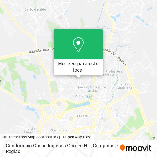 Condomínio Casas Inglesas Garden Hill mapa