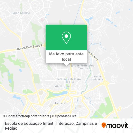 Escola de Educação Infantil Interação mapa