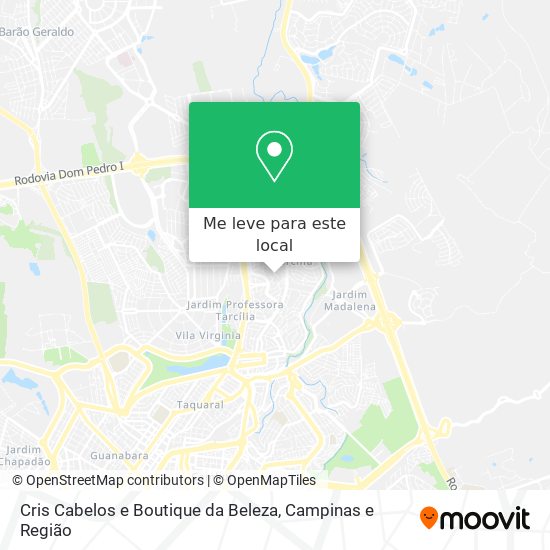 Cris Cabelos e Boutique da Beleza mapa