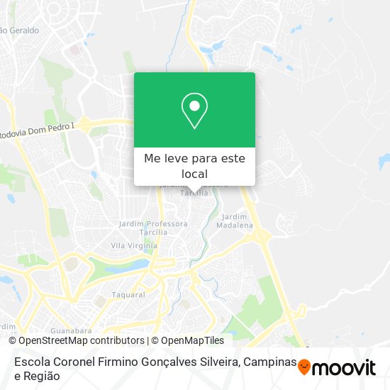 Escola Coronel Firmino Gonçalves Silveira mapa