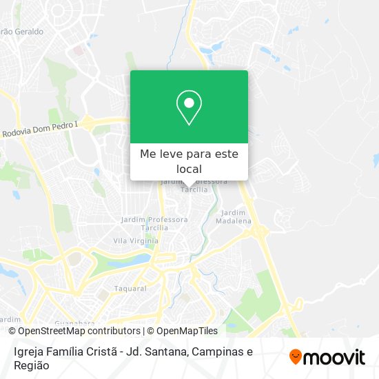 Igreja Família Cristã - Jd. Santana mapa