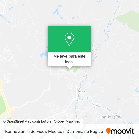 Karine Zaniin Servicos Medicos mapa
