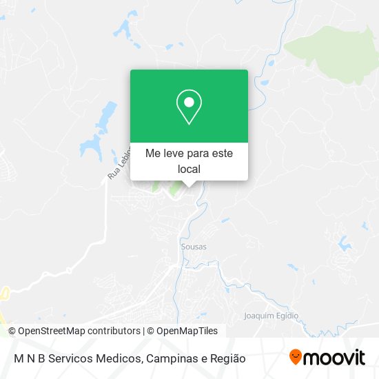 M N B Servicos Medicos mapa