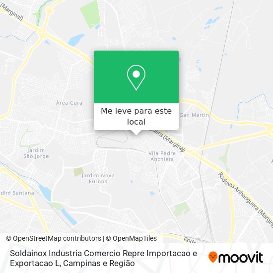 Soldainox Industria Comercio Repre Importacao e Exportacao L mapa