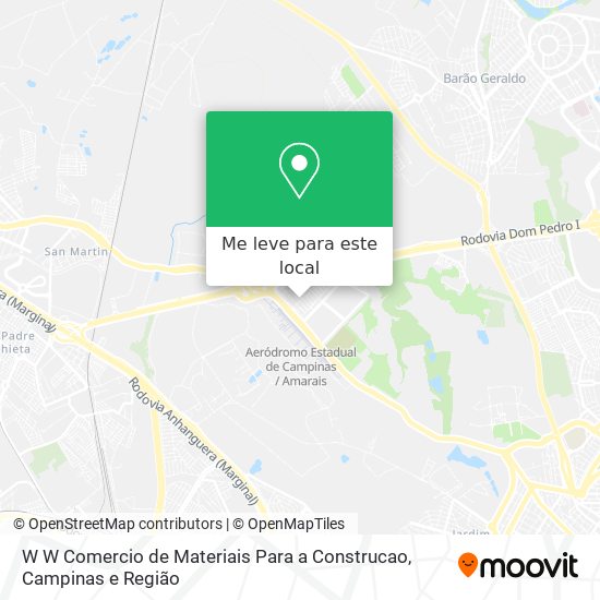 W W Comercio de Materiais Para a Construcao mapa