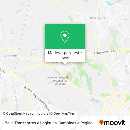 Bella Transportes e Logistica mapa