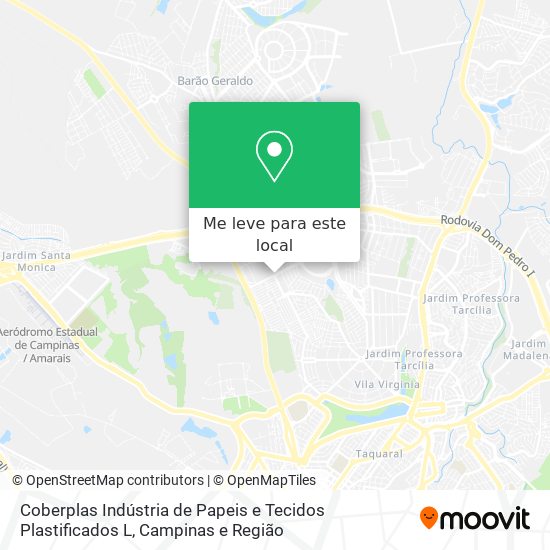 Coberplas Indústria de Papeis e Tecidos Plastificados L mapa
