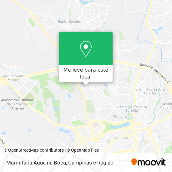 Marmitaria Agua na Boca mapa