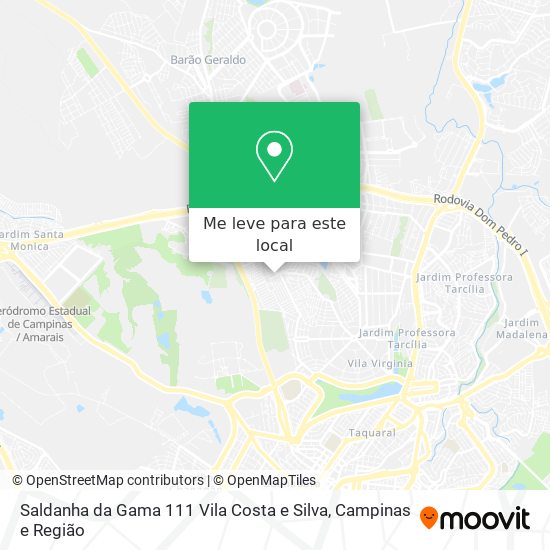Saldanha da Gama 111 Vila Costa e Silva mapa