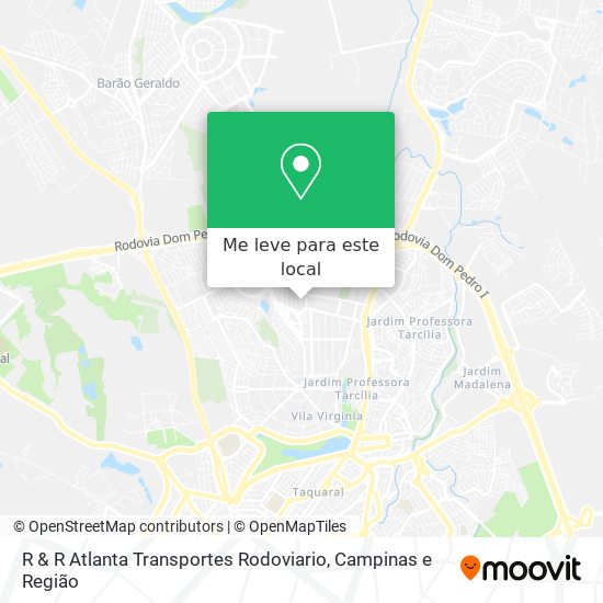 R & R Atlanta Transportes Rodoviario mapa