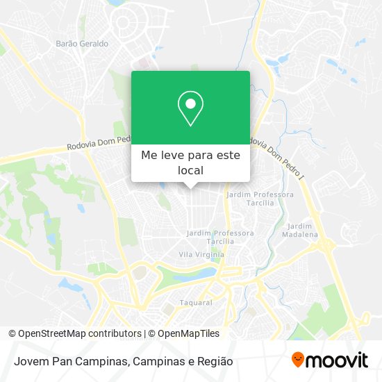 Jovem Pan Campinas mapa