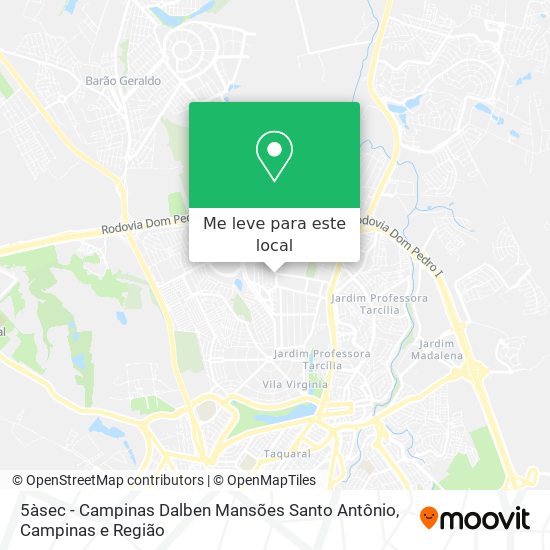 5àsec - Campinas Dalben Mansões Santo Antônio mapa