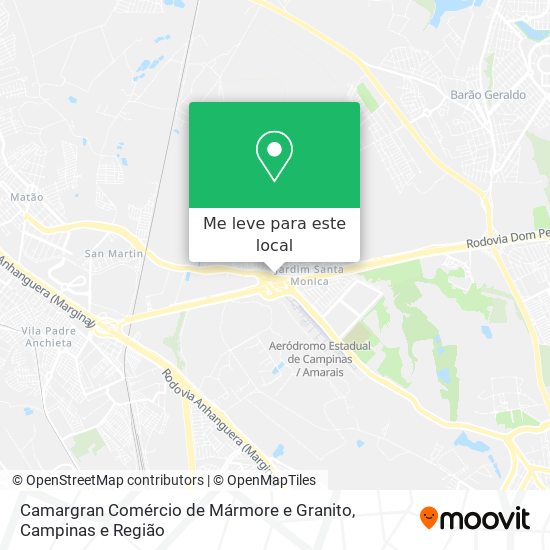 Camargran Comércio de Mármore e Granito mapa
