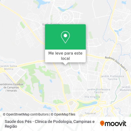 Saúde dos Pés - Clínica de Podologia mapa