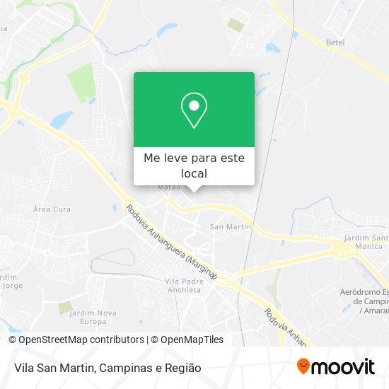 Vila San Martin mapa