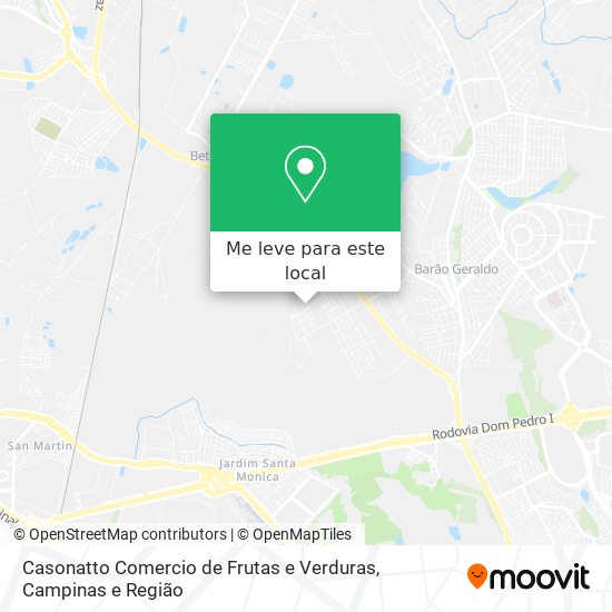 Casonatto Comercio de Frutas e Verduras mapa