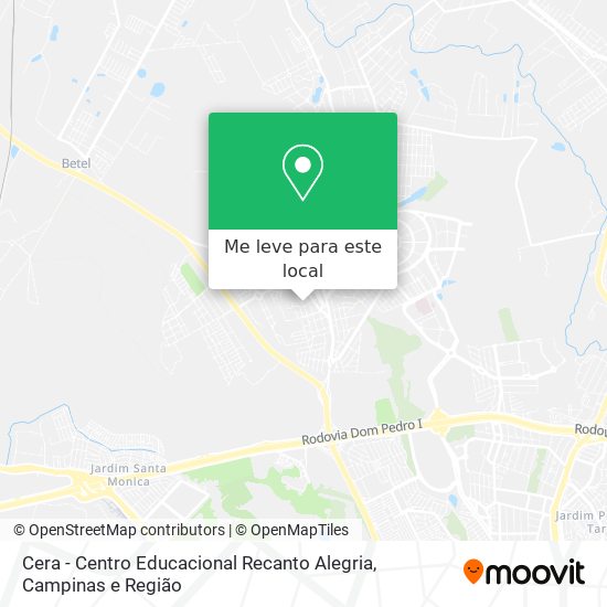 Cera - Centro Educacional Recanto Alegria mapa