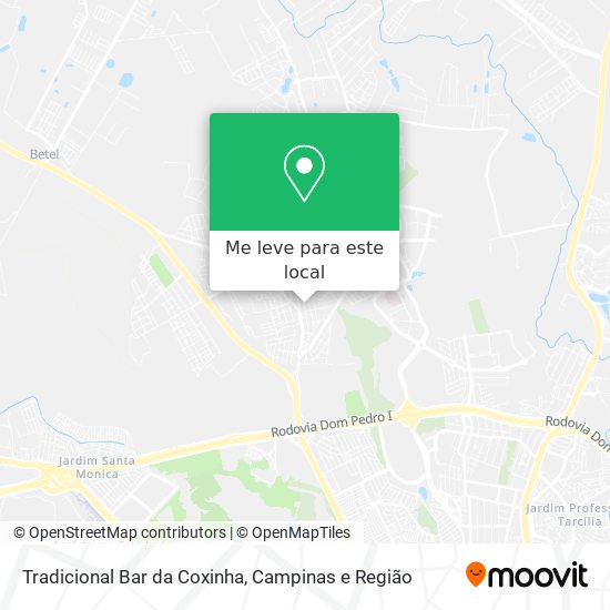 Tradicional Bar da Coxinha mapa