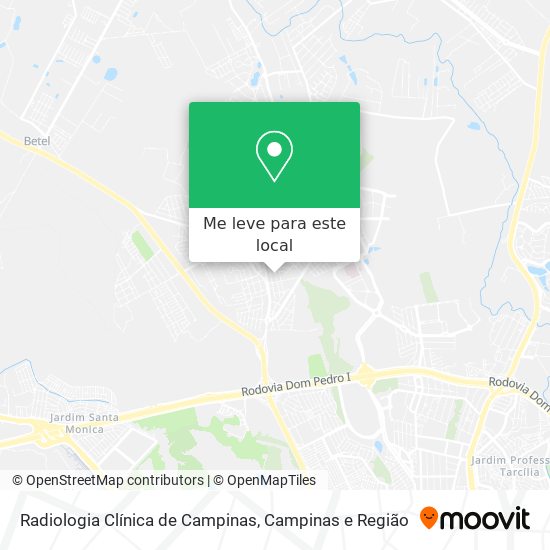 Radiologia Clínica de Campinas mapa