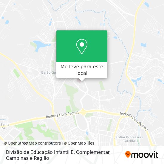 Divisão de Educação Infantil E. Complementar mapa