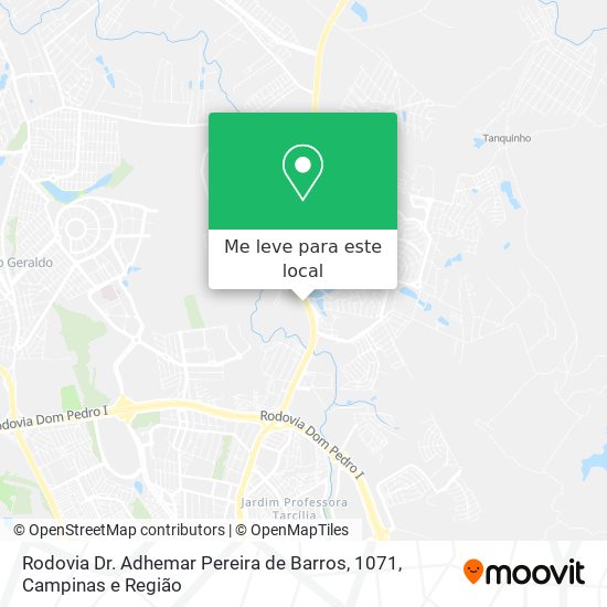Rodovia Dr. Adhemar Pereira de Barros, 1071 mapa