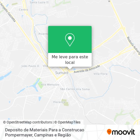 Deposito de Materiais Para a Construcao Pompermayer mapa