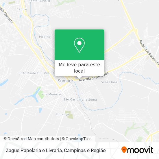 Zague Papelaria e Livraria mapa