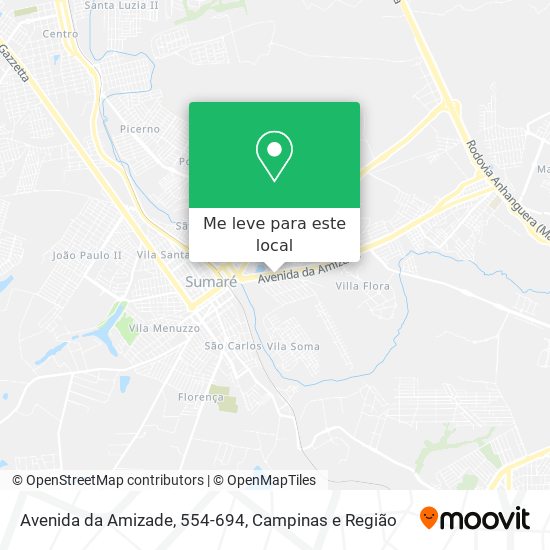 Avenida da Amizade, 554-694 mapa
