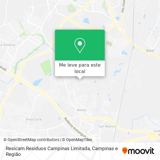 Resicam Residuos Campinas Limitada mapa