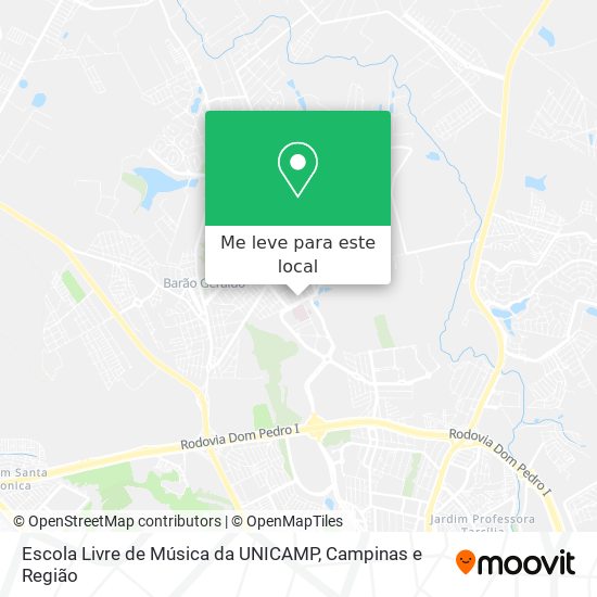 Escola Livre de Música da UNICAMP mapa