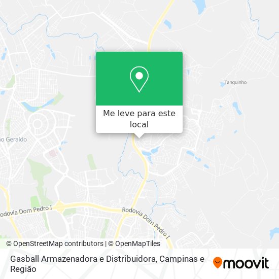 Gasball Armazenadora e Distribuidora mapa