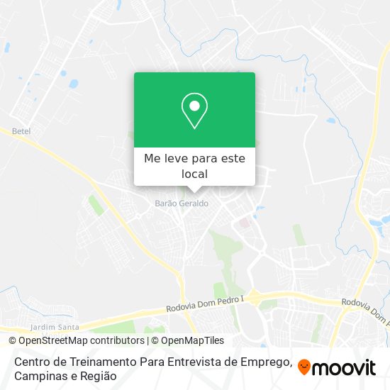 Centro de Treinamento Para Entrevista de Emprego mapa
