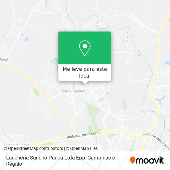 Lancheria Sancho Panca Ltda Epp mapa