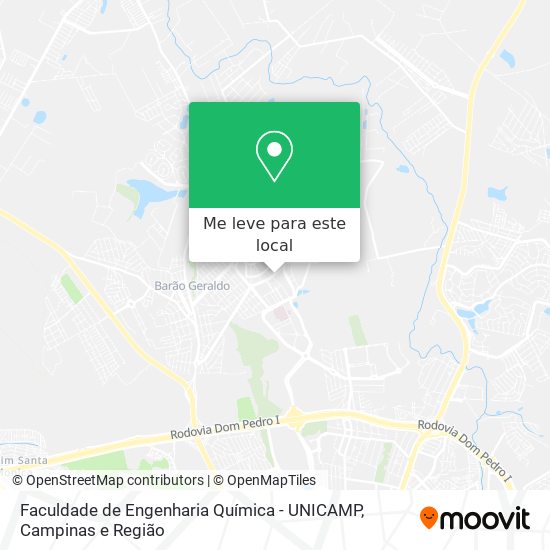 Faculdade de Engenharia Química - UNICAMP mapa