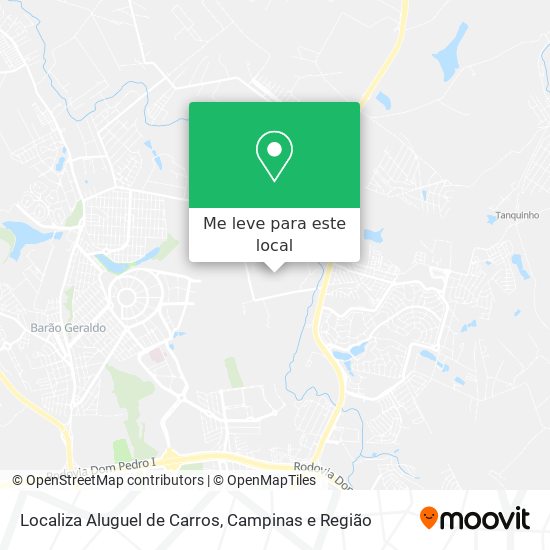 Localiza Aluguel de Carros mapa