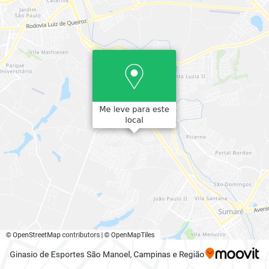 Ginasio de Esportes São Manoel mapa