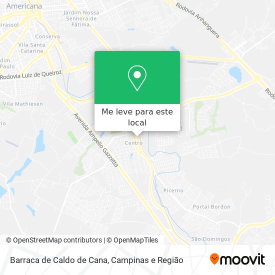 Barraca de Caldo de Cana mapa