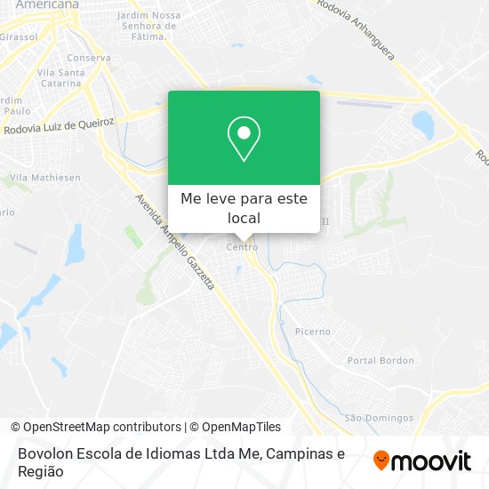 Bovolon Escola de Idiomas Ltda Me mapa