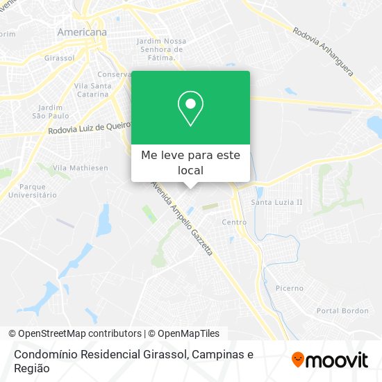 Condomínio Residencial Girassol mapa