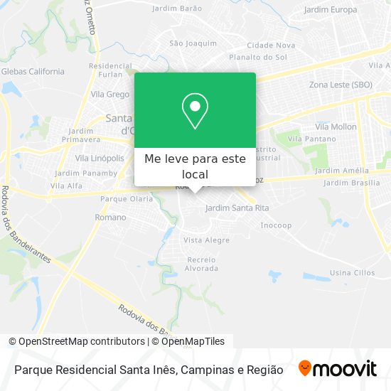 Parque Residencial Santa Inês mapa