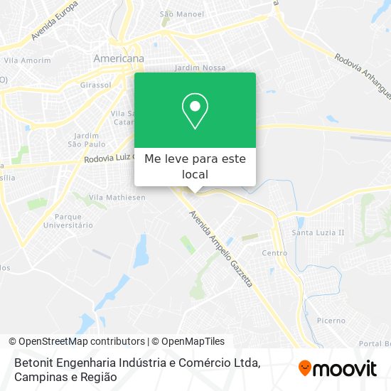 Betonit Engenharia Indústria e Comércio Ltda mapa