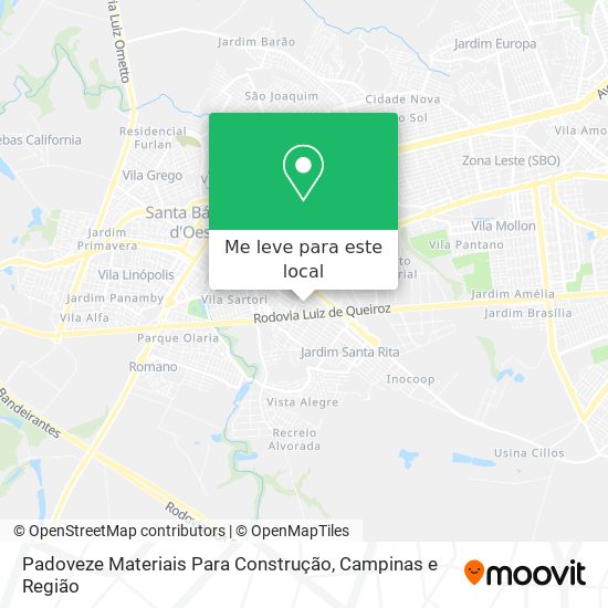 Padoveze Materiais Para Construção mapa