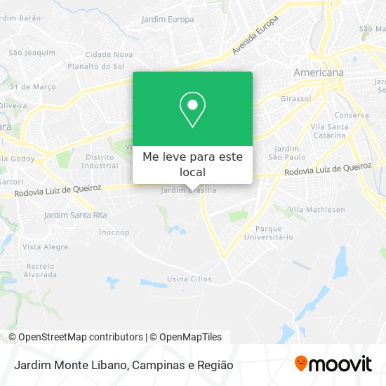 Jardim Monte Líbano mapa