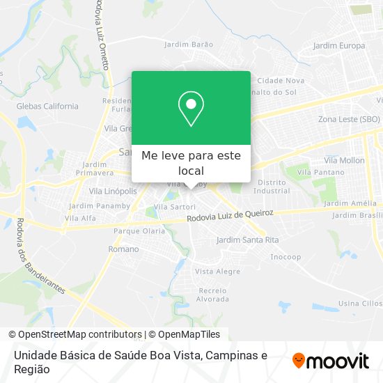 Unidade Básica de Saúde Boa Vista mapa